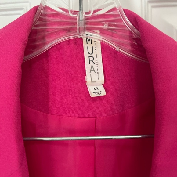 Mural size XS oversized pink blazer - Picture 4 of 5